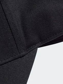 adidas Black 3 Stripe 100% Cotton Baseball Cap