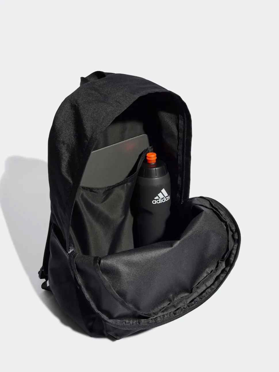 adidas Black Chrome Classic 3 Bar Logo Backpack