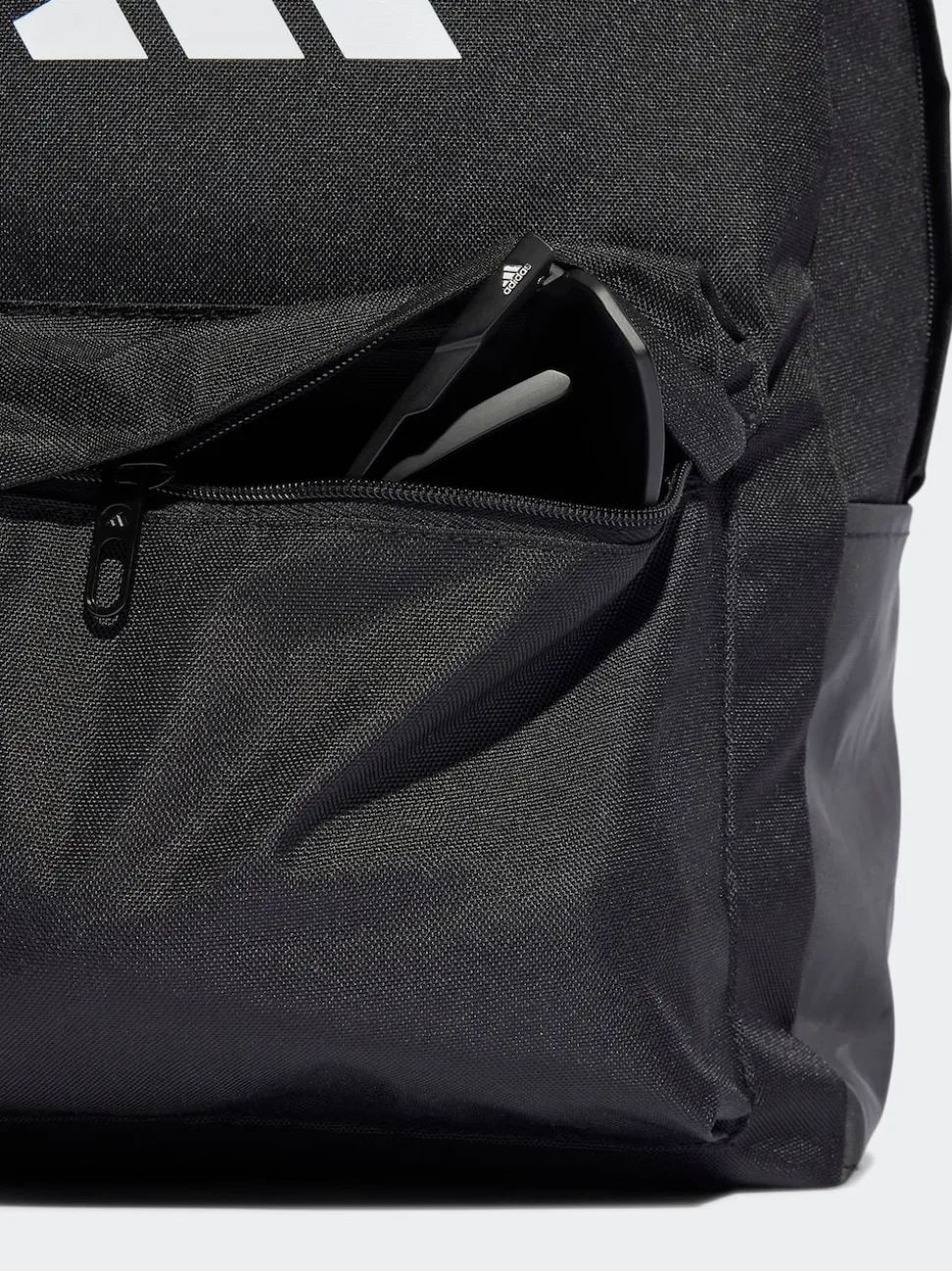 adidas Black Chrome Classic 3 Bar Logo Backpack