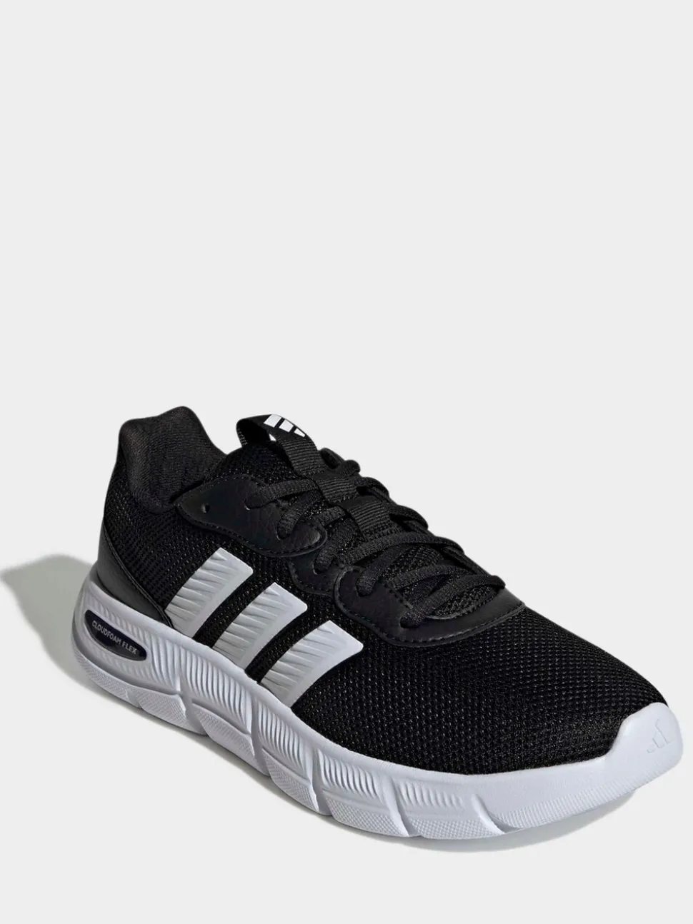 adidas Black Cloudfoam Flex Laces Trainers