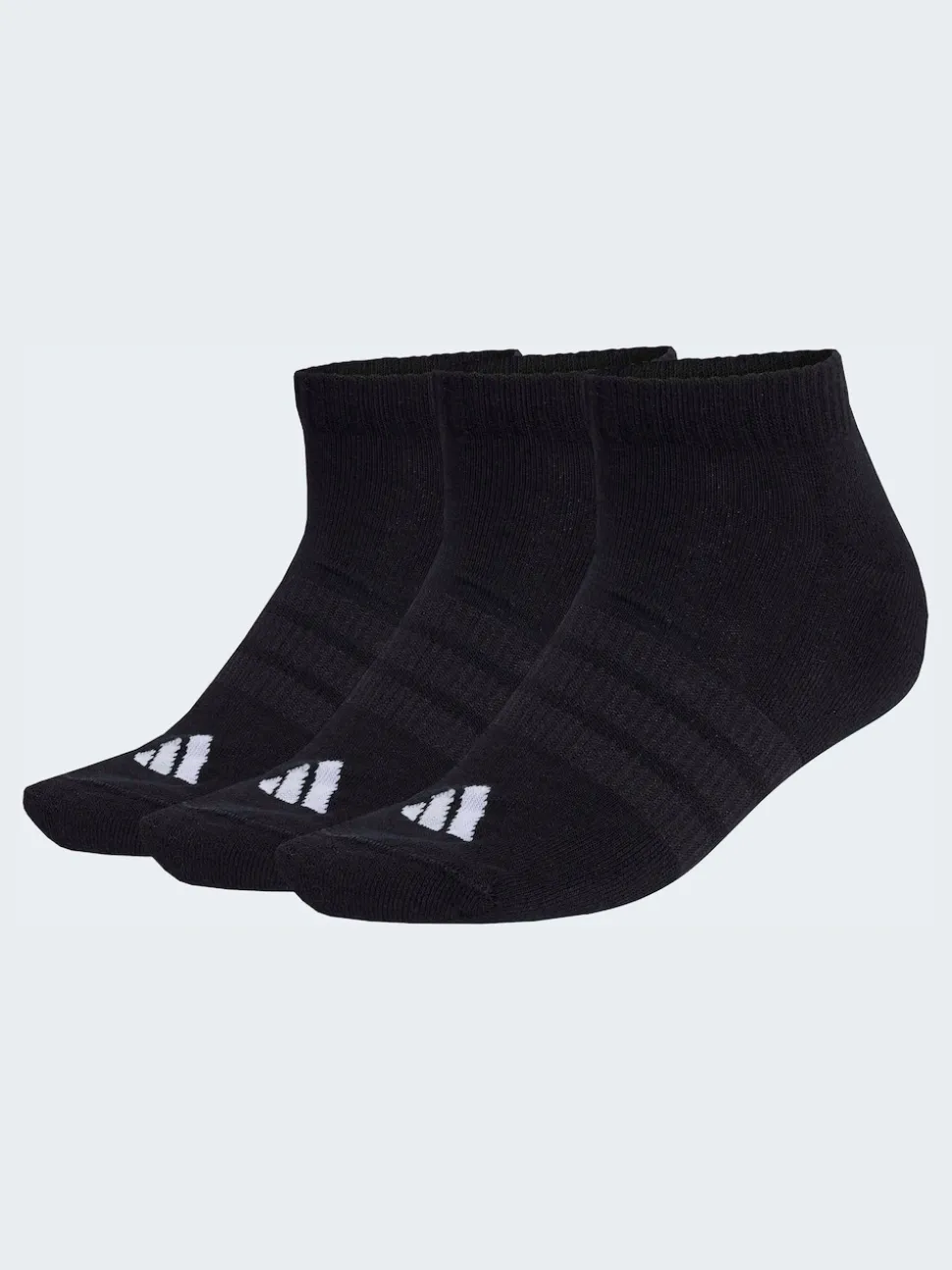adidas Black Cushioned Essentials Low Cut Socks 3 Pair Pack