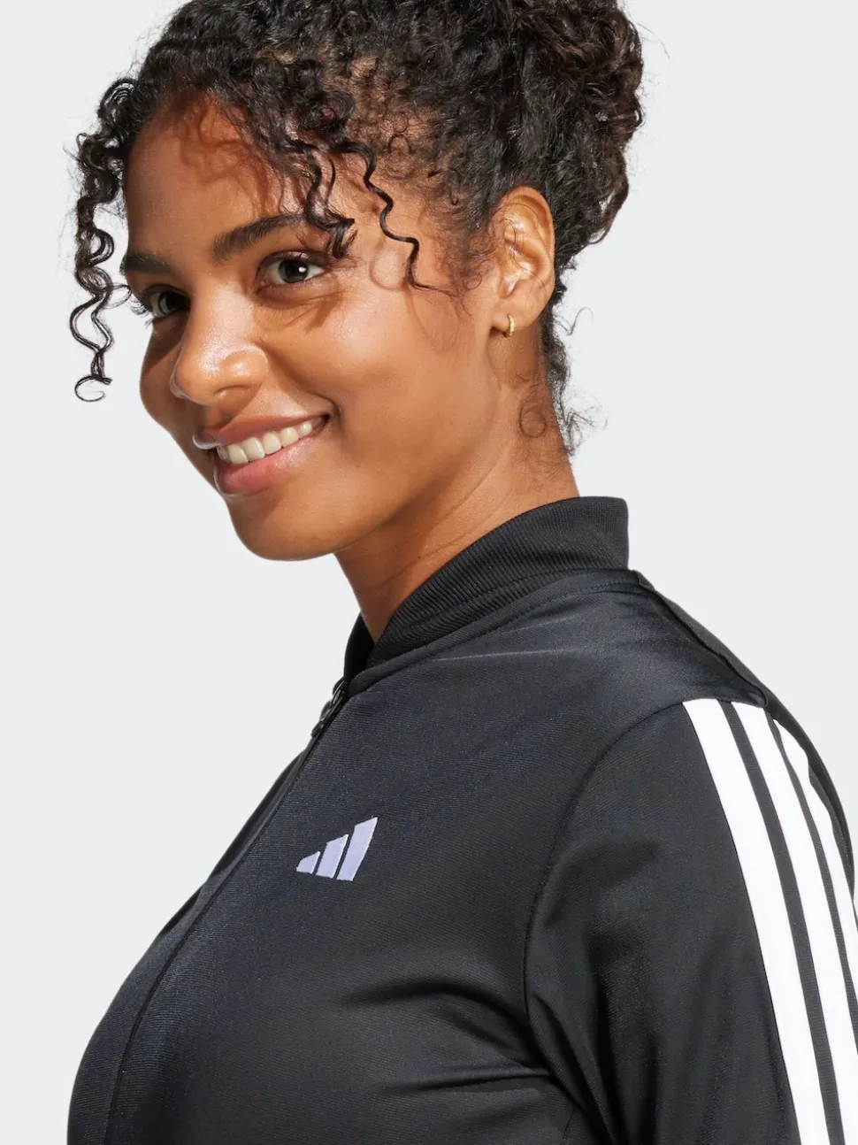 adidas Black Essentials 3-Stripes Tracksuit