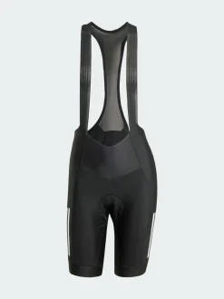 adidas Black Essentials 3-Stripes Padded Cycling Bib Shorts