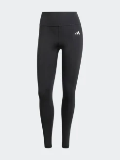 adidas Black Optime Essentials Stash Pocket Full Length Leggings