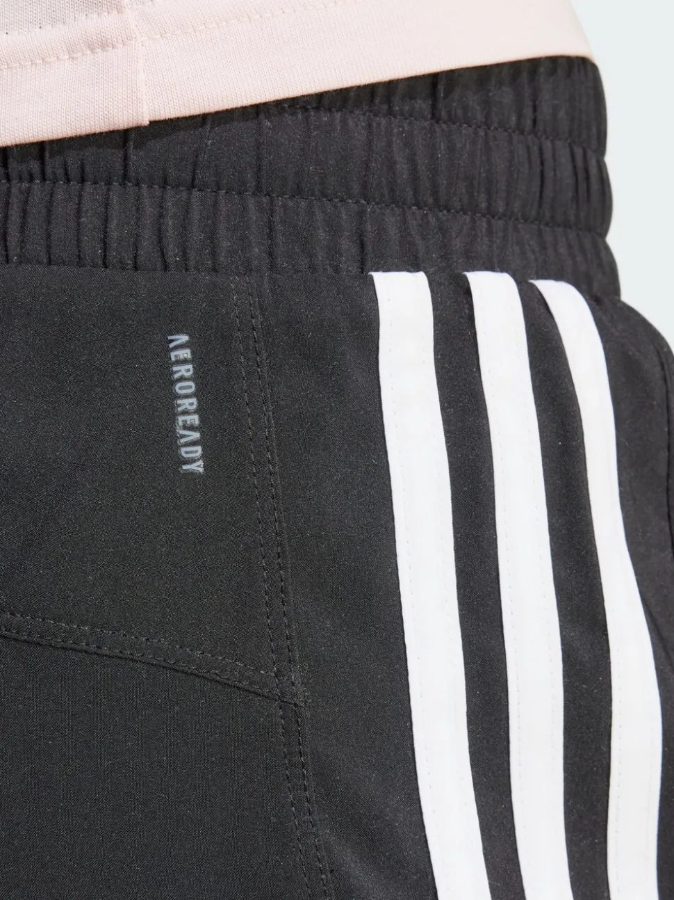 adidas Black Pacer 3-Stripes Training Woven Shorts