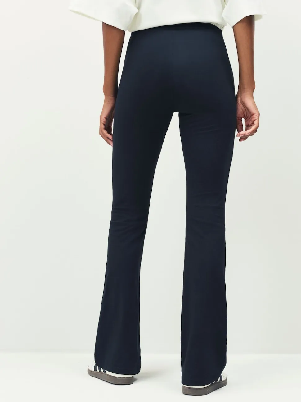 adidas Black Small Logo Flare Leggings