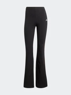 adidas Black Small Logo Flare Leggings