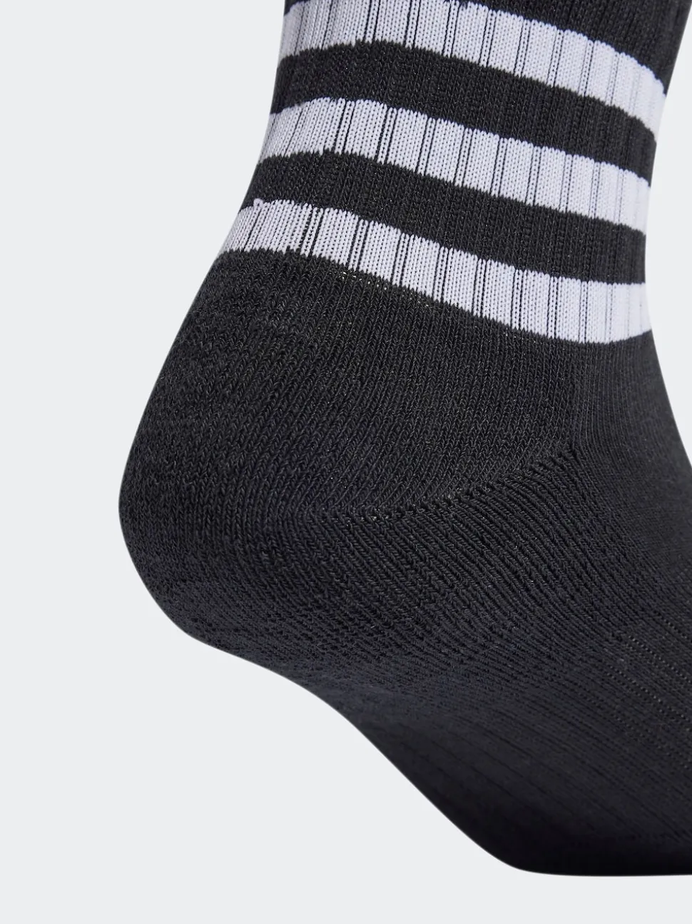 adidas Black 3-Stripes Cushioned Sportswear Low Cut Socks 3 Pack