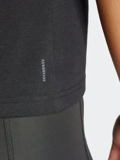 adidas Black Train Essentials Minimal Branding Racerback Tank Vests