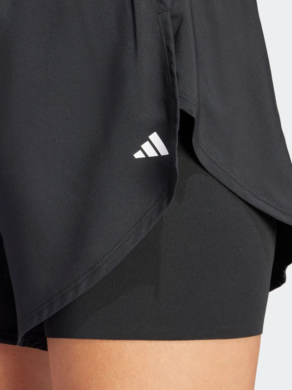 adidas Black Training 2-In-1 Shorts