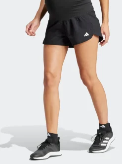 adidas Black/White adidas Pacer Woven Stretch Training Marternity