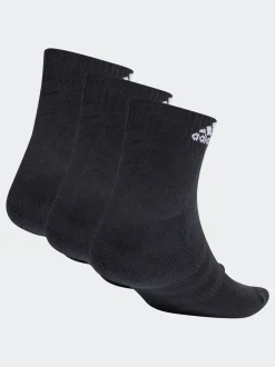 adidas Black/White Cushioned Sportswear Ankle Socks 3 Pack