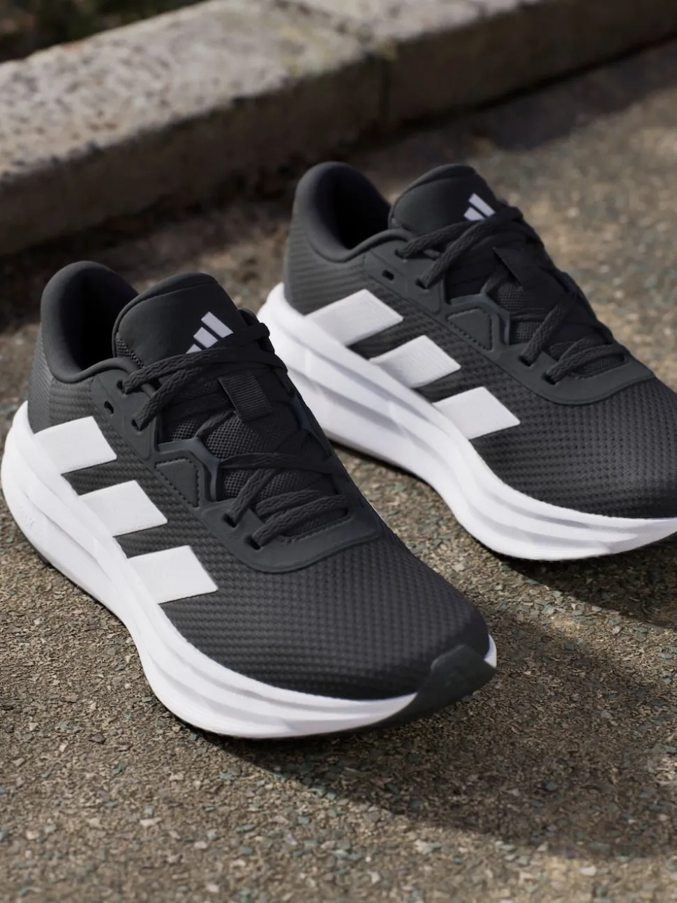 adidas Black/White Galaxy 7 Trainers