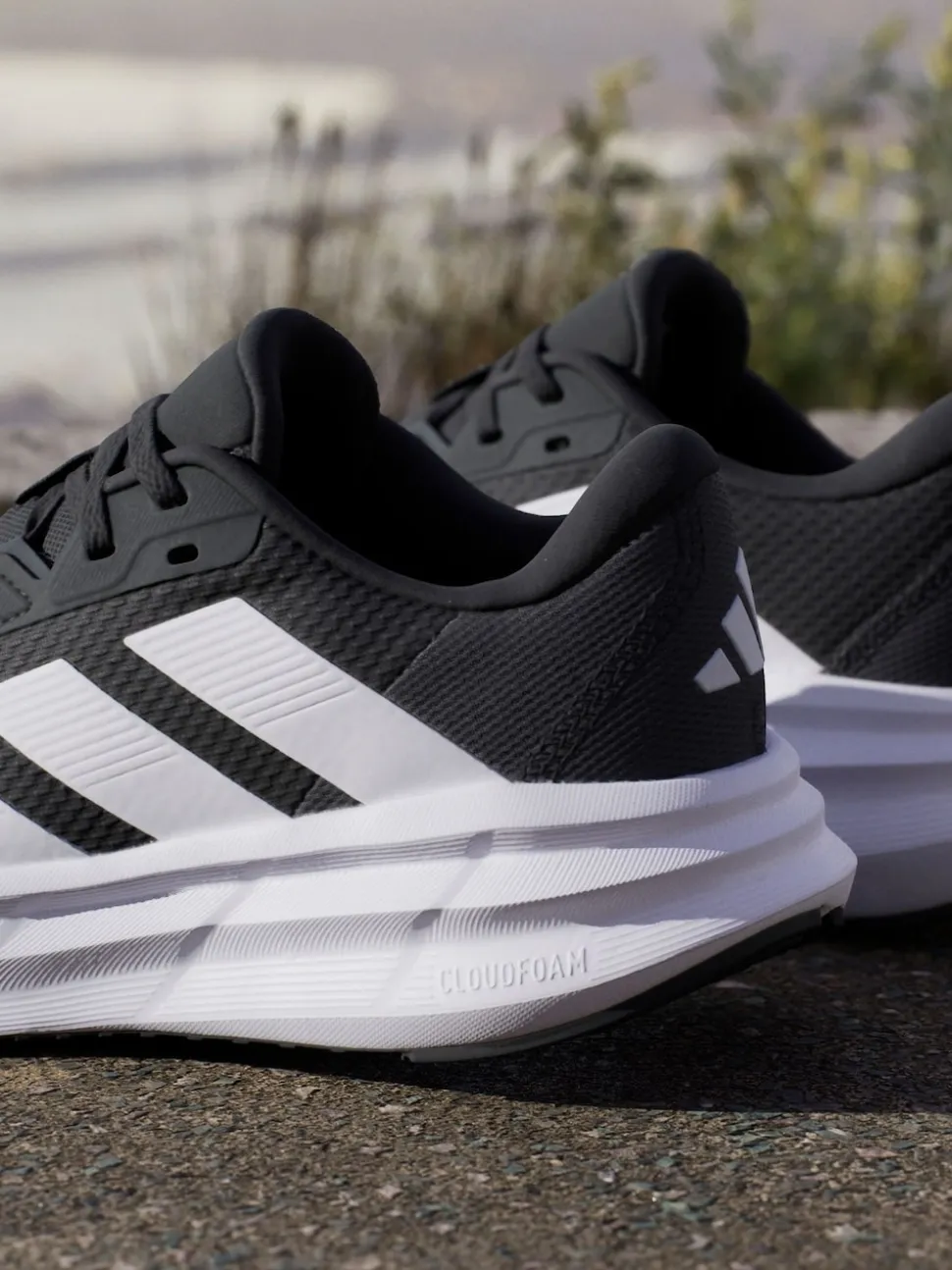 adidas Black/White Galaxy 7 Trainers