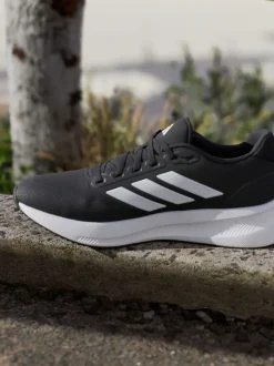 adidas Black/White Grand Court Trainers