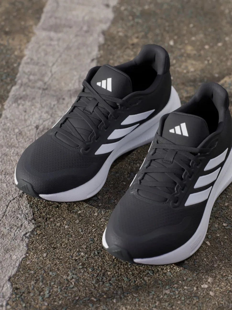 adidas Black/White Grand Court Trainers