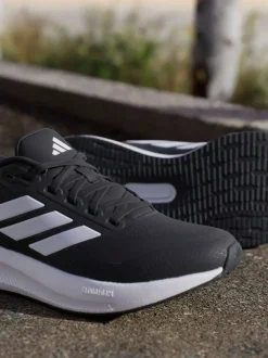 adidas Black/White Grand Court Trainers