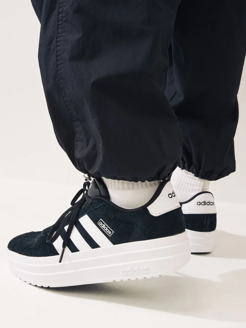 adidas Black/White VL Court Bold Trainers