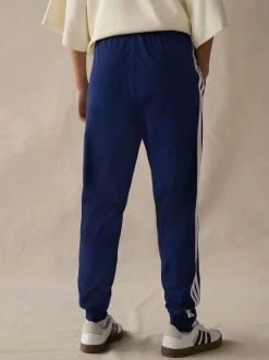 adidas Blue Essentials 3-Stripes Cuffed Joggers