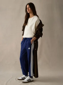 adidas Blue Essentials 3-Stripes Cuffed Joggers