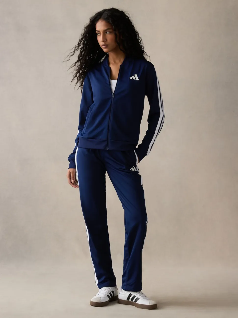 adidas Blue Essentials 3-Stripes Tracksuit