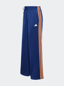adidas Blue/Orange Stadium Loose Fit 3-Stripes Trackpant Trousers