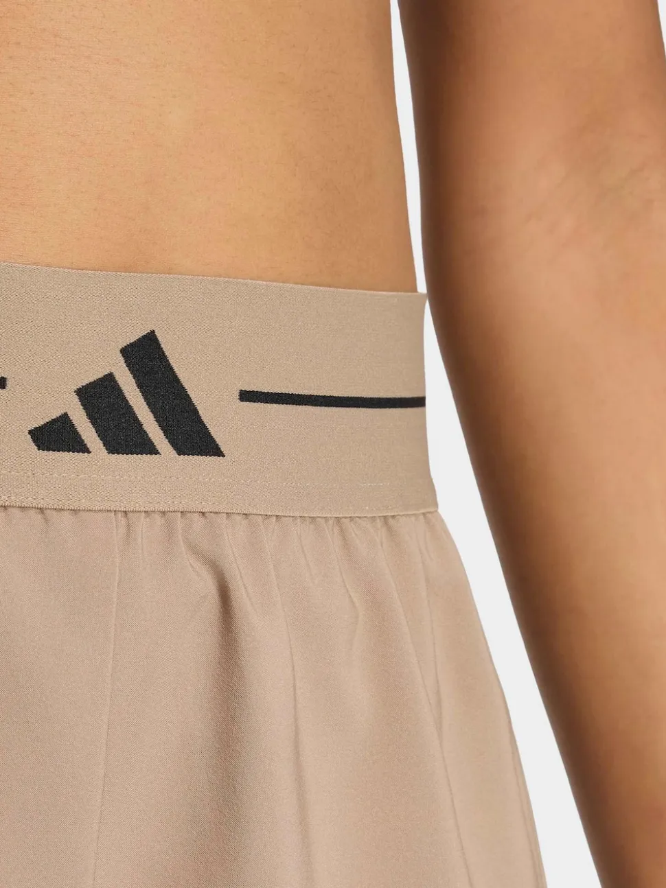 adidas Brown Hyperglam 3-Stripes Woven Shorts