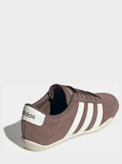 adidas Brown/White Grand Court Lo Trainers