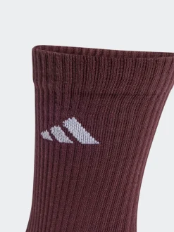 adidas Green Logo Crew Socks 6 Pack