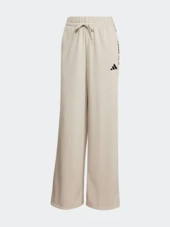 adidas Grey Animal Print 3-StripesOpen Hem Joggers