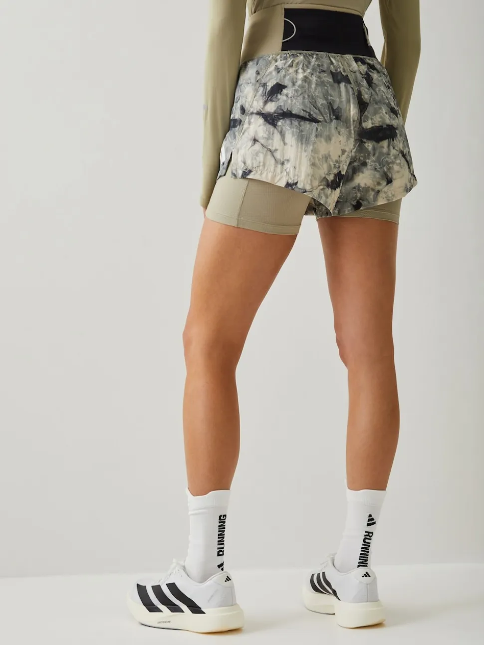 adidas Grey/Black Adi365 Spray Dye 2In1 Shorts