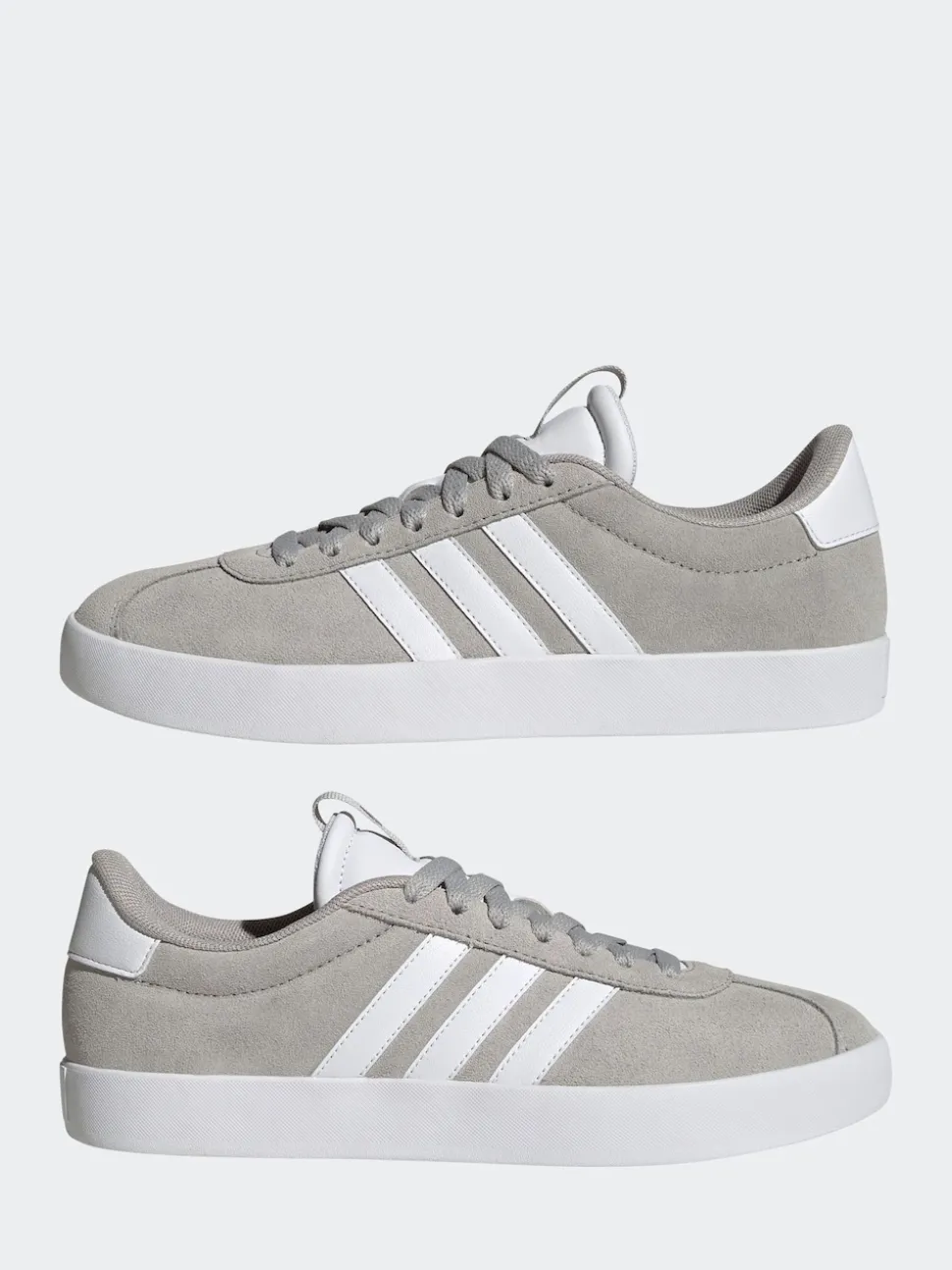 adidas Grey/White VL Court 3.0 Trainers