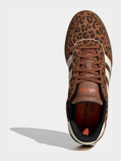 adidas Leopard Print/White Breaknet Sleek Trainers