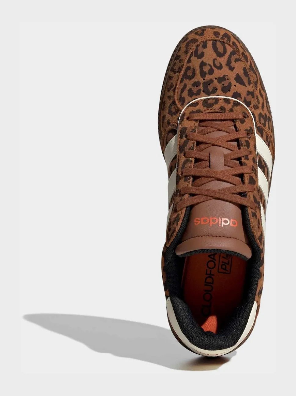 adidas Leopard Print/White Breaknet Sleek Trainers