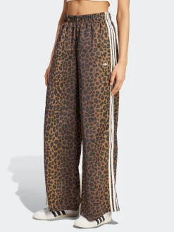 adidas Originals Animal Print Satin Wide Leg Trousers