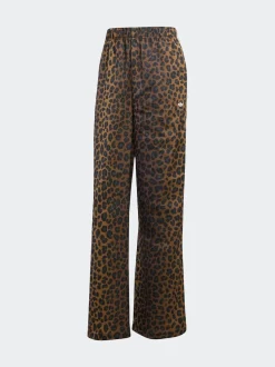 adidas Originals Animal Print Satin Wide Leg Trousers