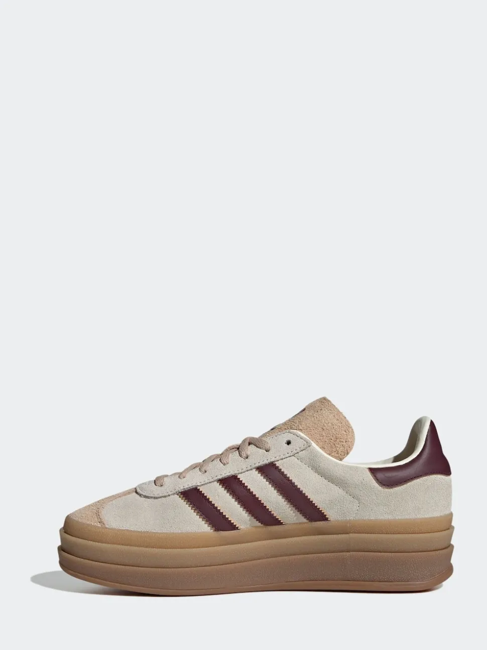 adidas Originals Beige/Red Gazelle Bold W Trainers