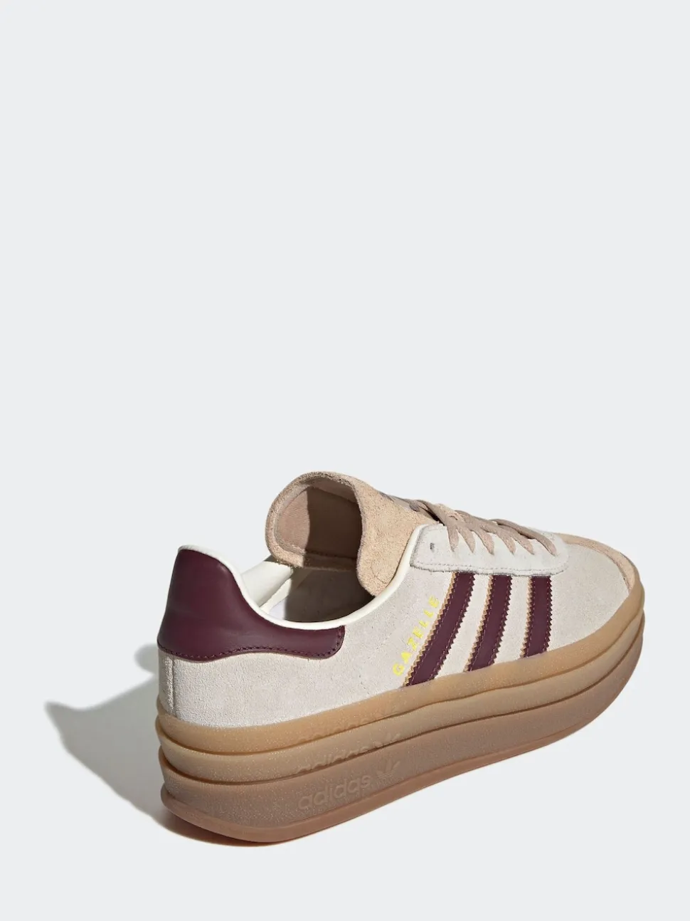 adidas Originals Beige/Red Gazelle Bold W Trainers