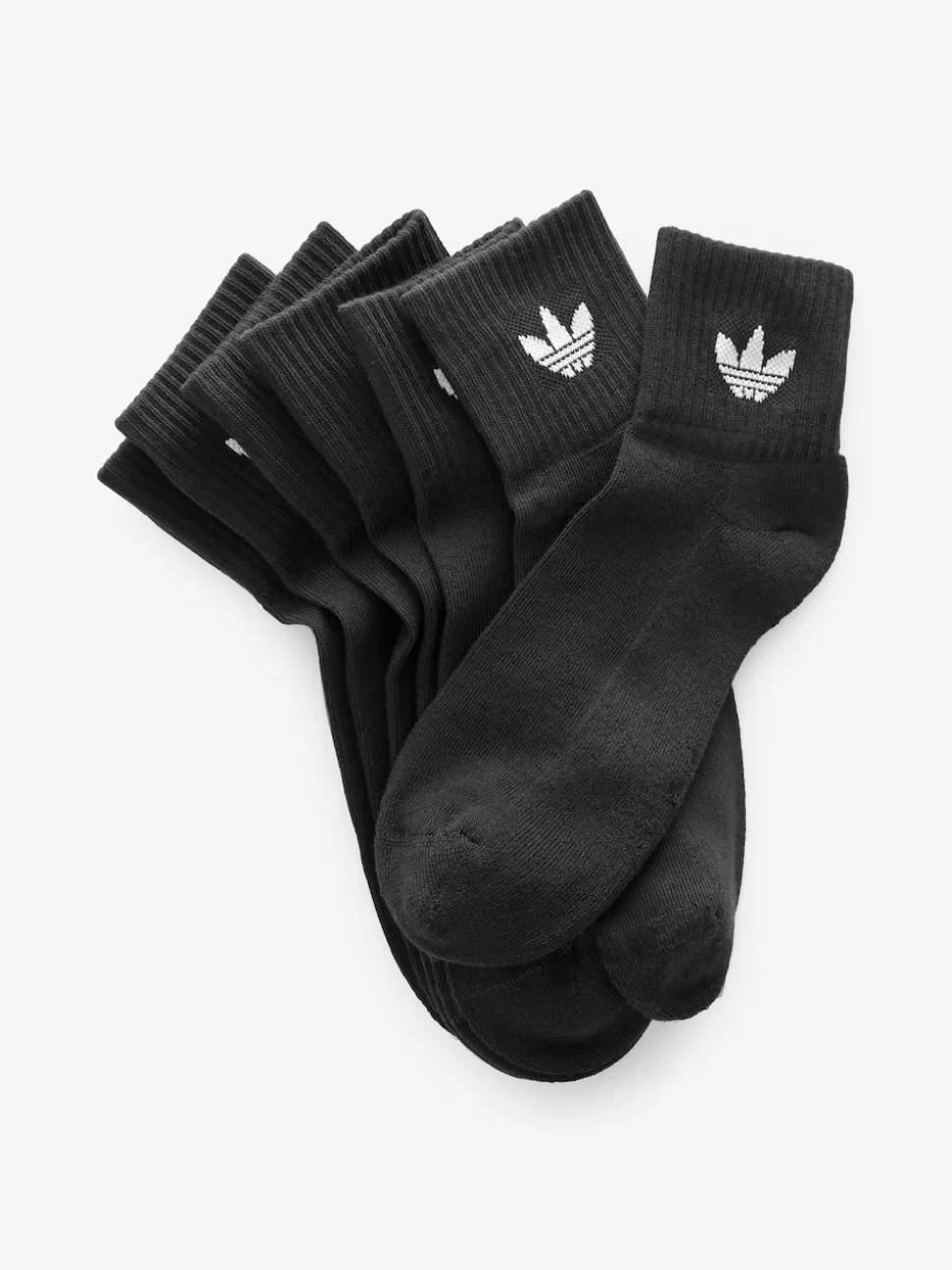 adidas Originals Black 3 Pack Ankle 3 Pack Socks