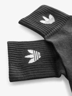 adidas Originals Black 3 Pack Ankle 3 Pack Socks