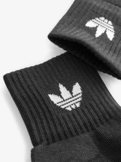adidas Originals Black 3 Pack Ankle 3 Pack Socks
