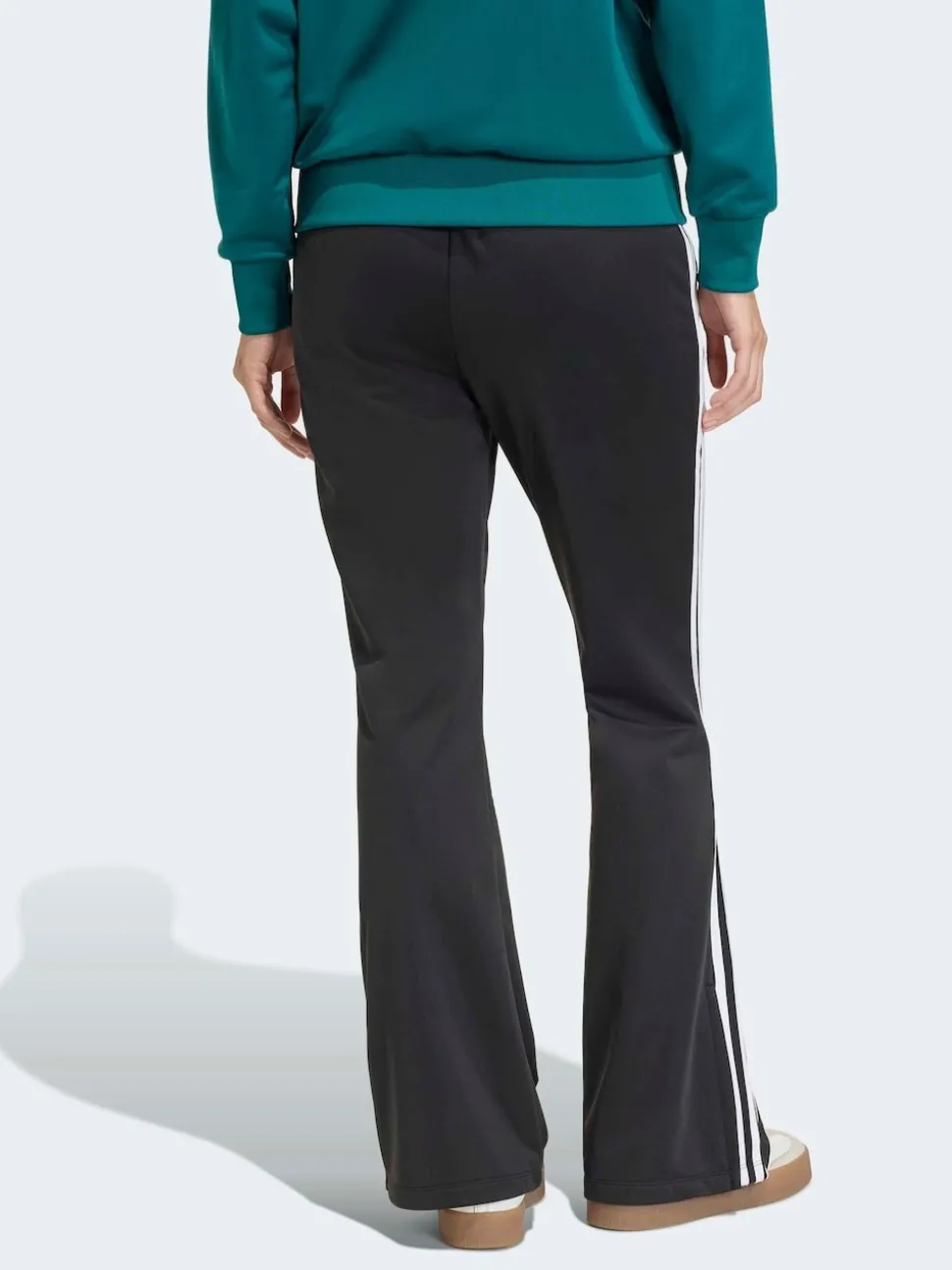 adidas Originals Black BB Firebird Trackpant Flare Trousers