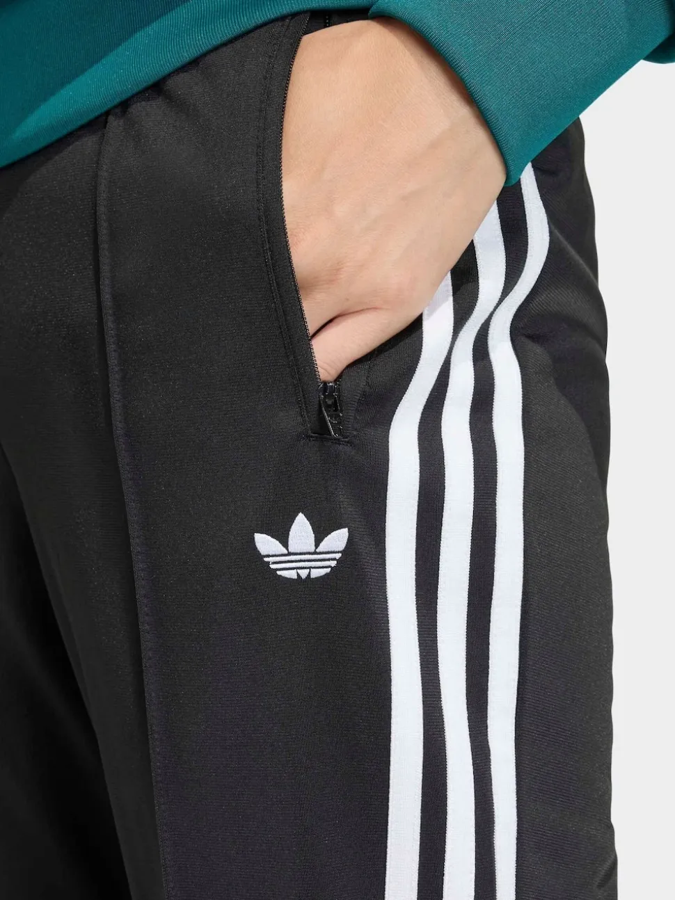 adidas Originals Black BB Firebird Trackpant Flare Trousers