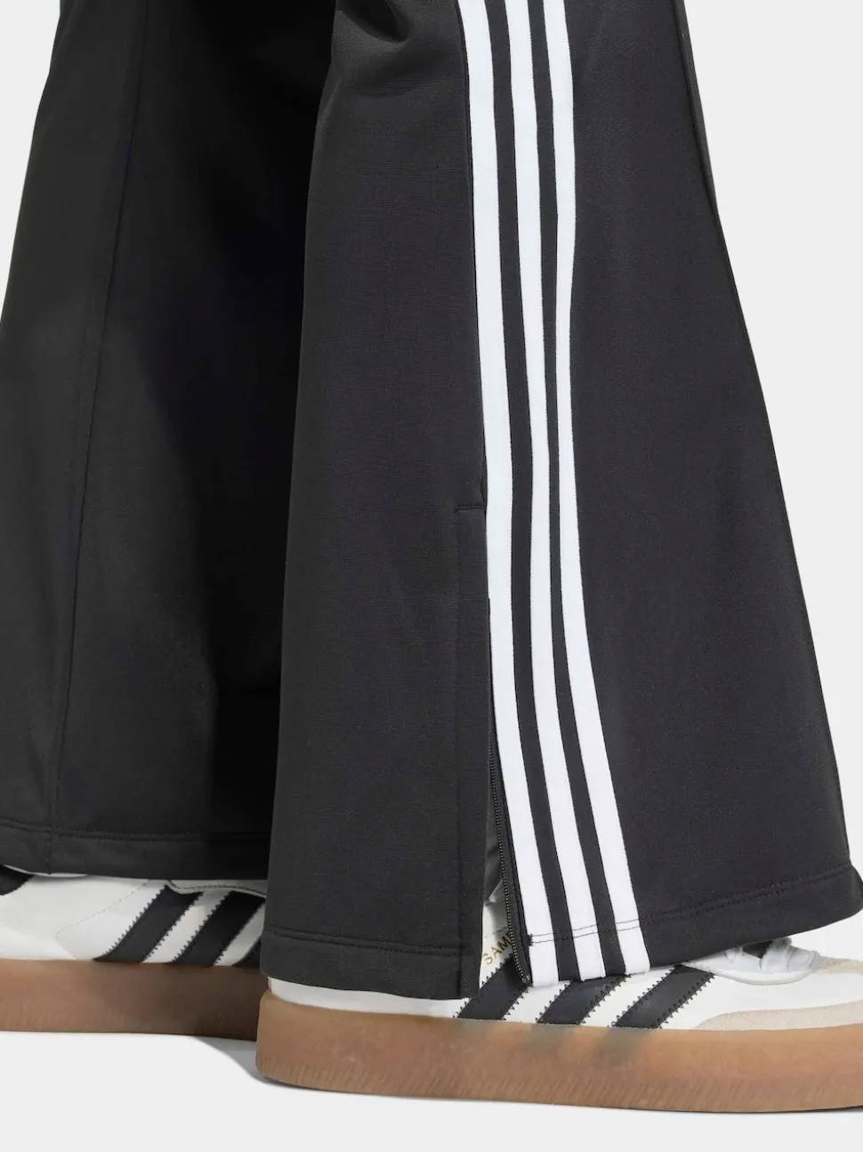 adidas Originals Black BB Firebird Trackpant Flare Trousers