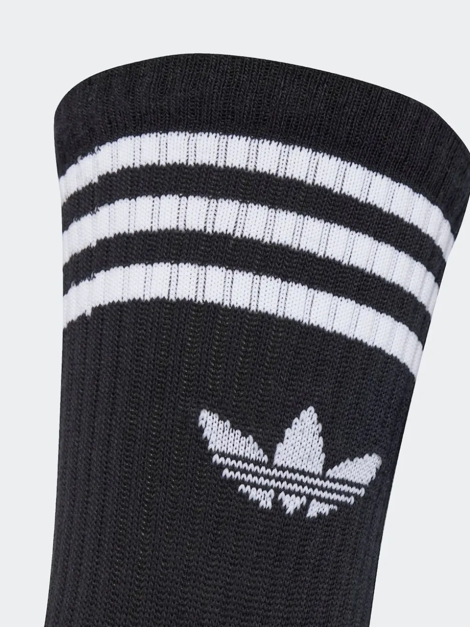adidas Originals Black Crew 3-Stripes Crew Socks 3 Pairs