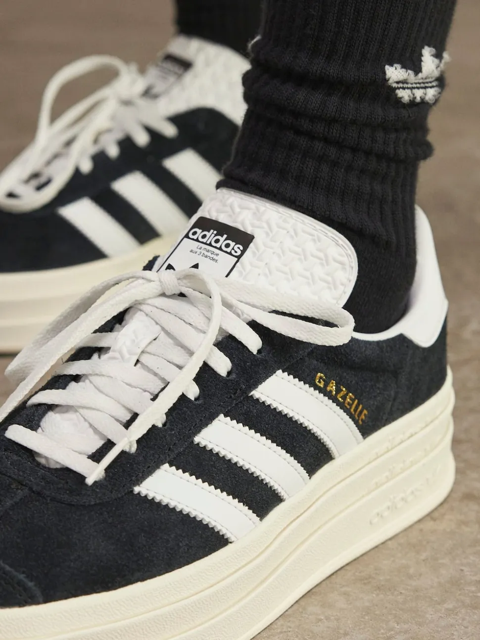 adidas Originals Black Dark Gazelle Bold W Trainers