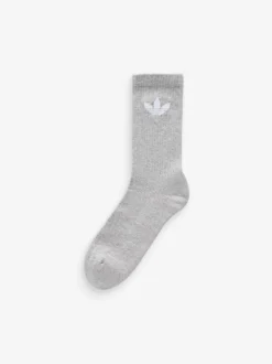 adidas Originals Black Trefoil Crew Socks 6 Pack