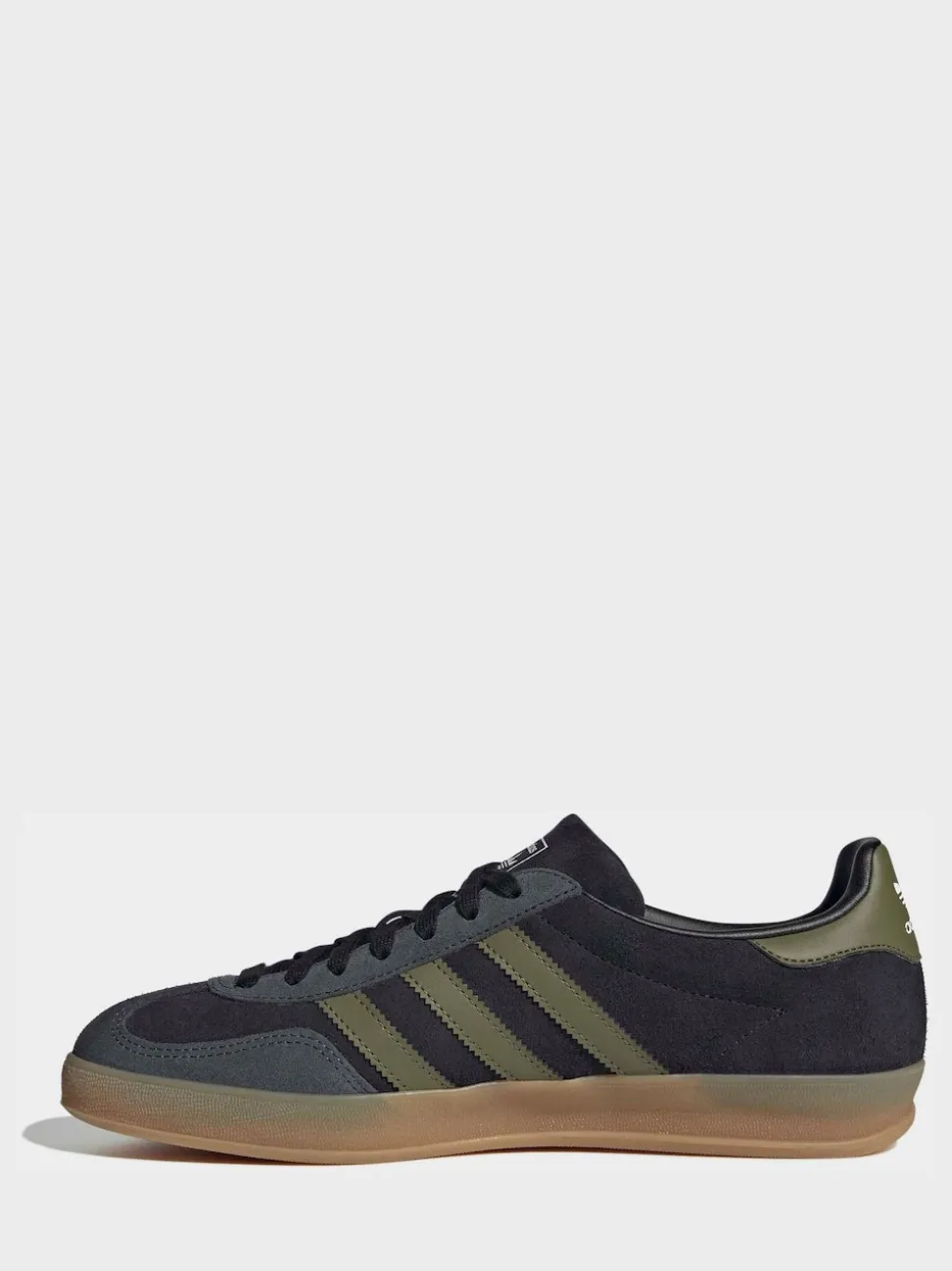 adidas Originals Black/Green Gazelle Indoor Trainers