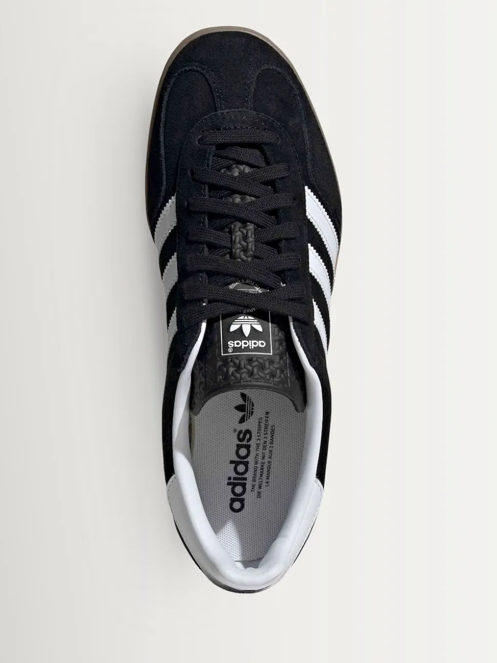 adidas Originals Black/White Gazelle Indoor Trainers