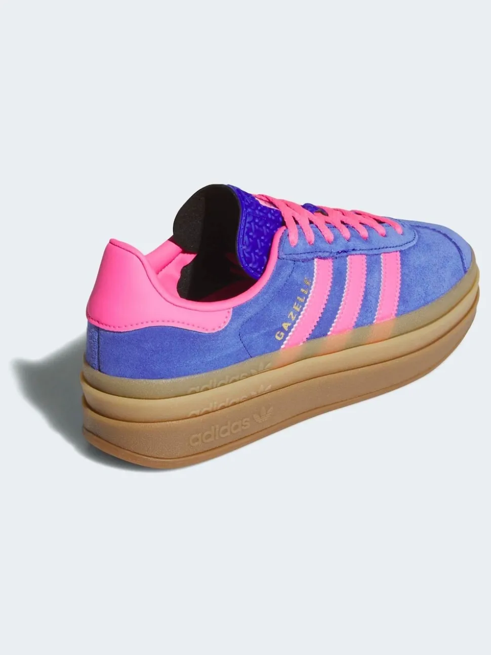 adidas Originals Blue/Pink Gazelle Bold W Trainers